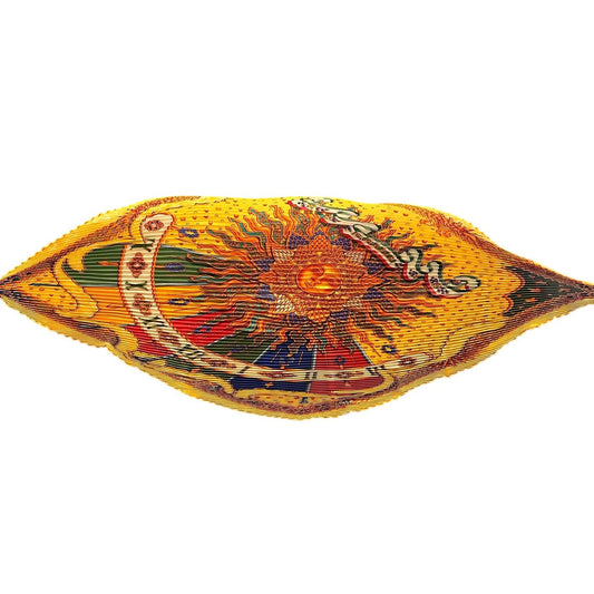HERMES Carre Plisse, Pleated, Orange Tone, Hermes Scarf