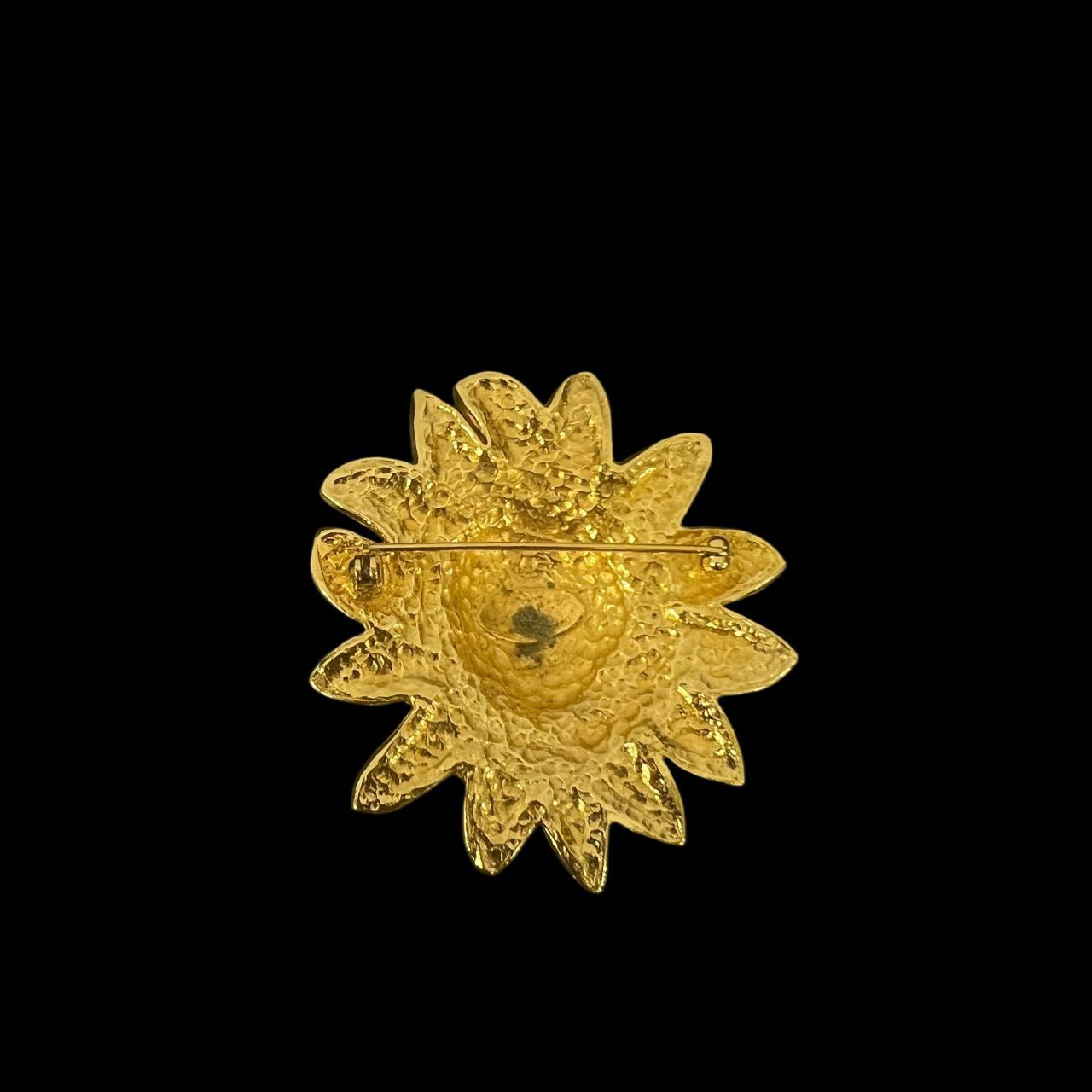CHANEL Coco Mark Brooch, Gold Hardware, with Box