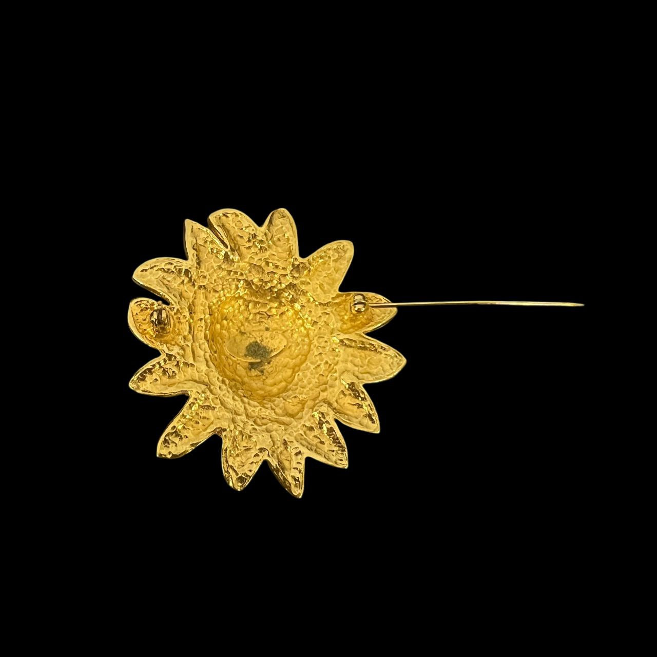 CHANEL Coco Mark Brooch, Gold Hardware, with Box