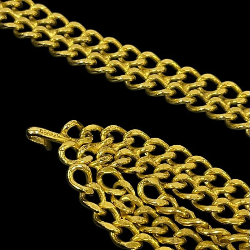 CHANEL Chain Belt, Gold Plated, with Box, Alloy, Waist Chain, Sweater Chain, Necklace