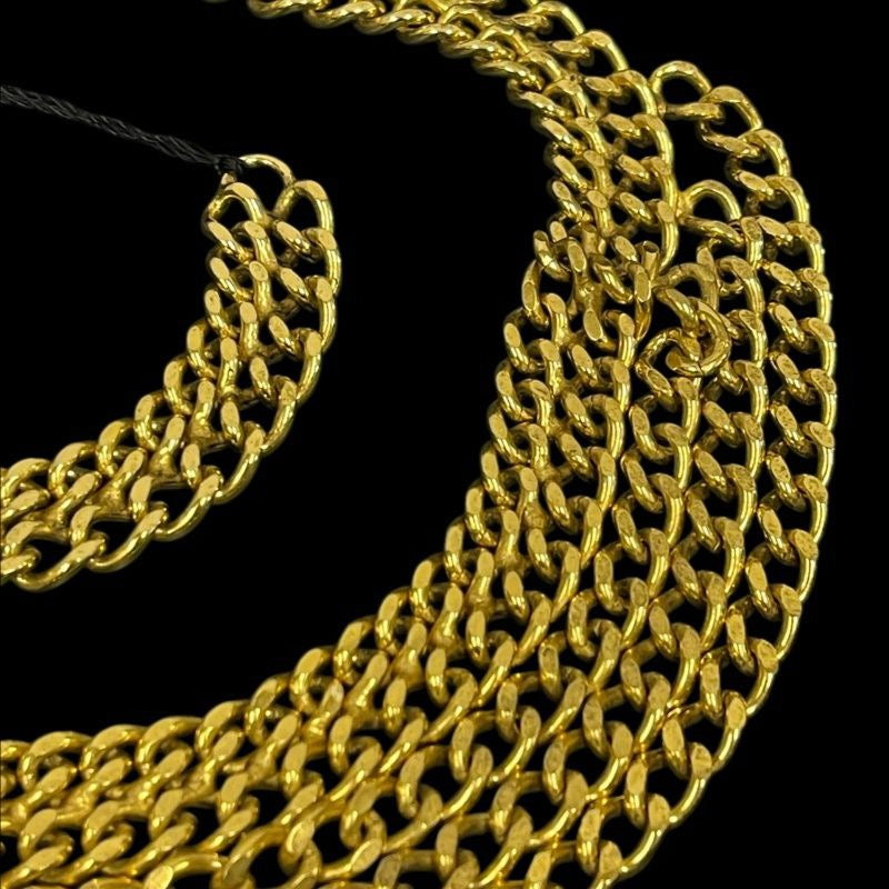 CHANEL Chain Belt, Gold Plated, with Box, Alloy, Waist Chain, Sweater Chain, Necklace