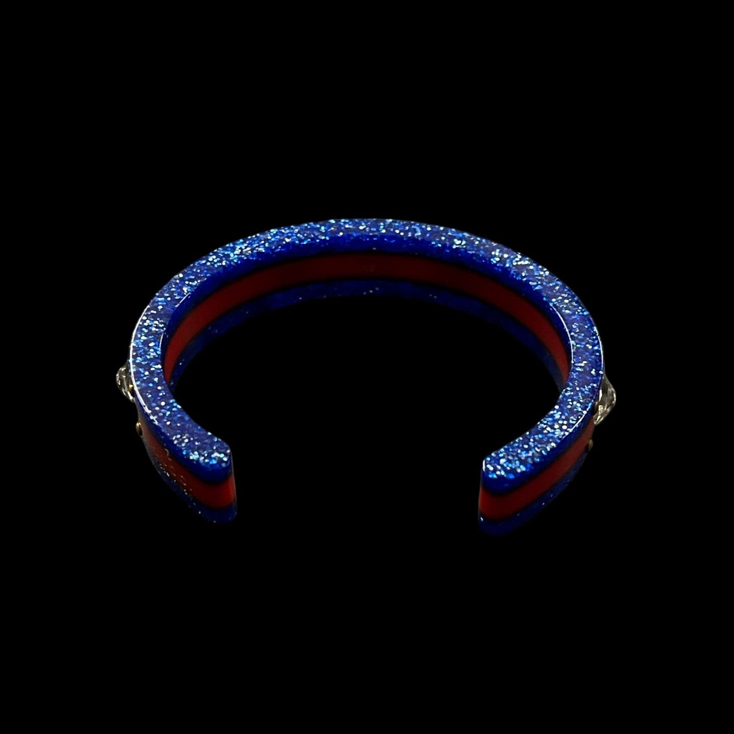 GUCCI Bangle, Bee, Rhinestone, Blue & Red, Bracelet