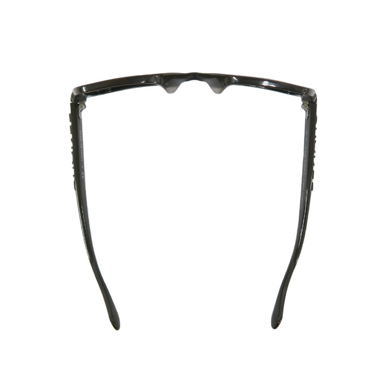 CHANEL Sunglasses Eyewear Black Resin Frame Square Gray Lens 56□17 140 with Original Box, Case & Cleaning Cloth
