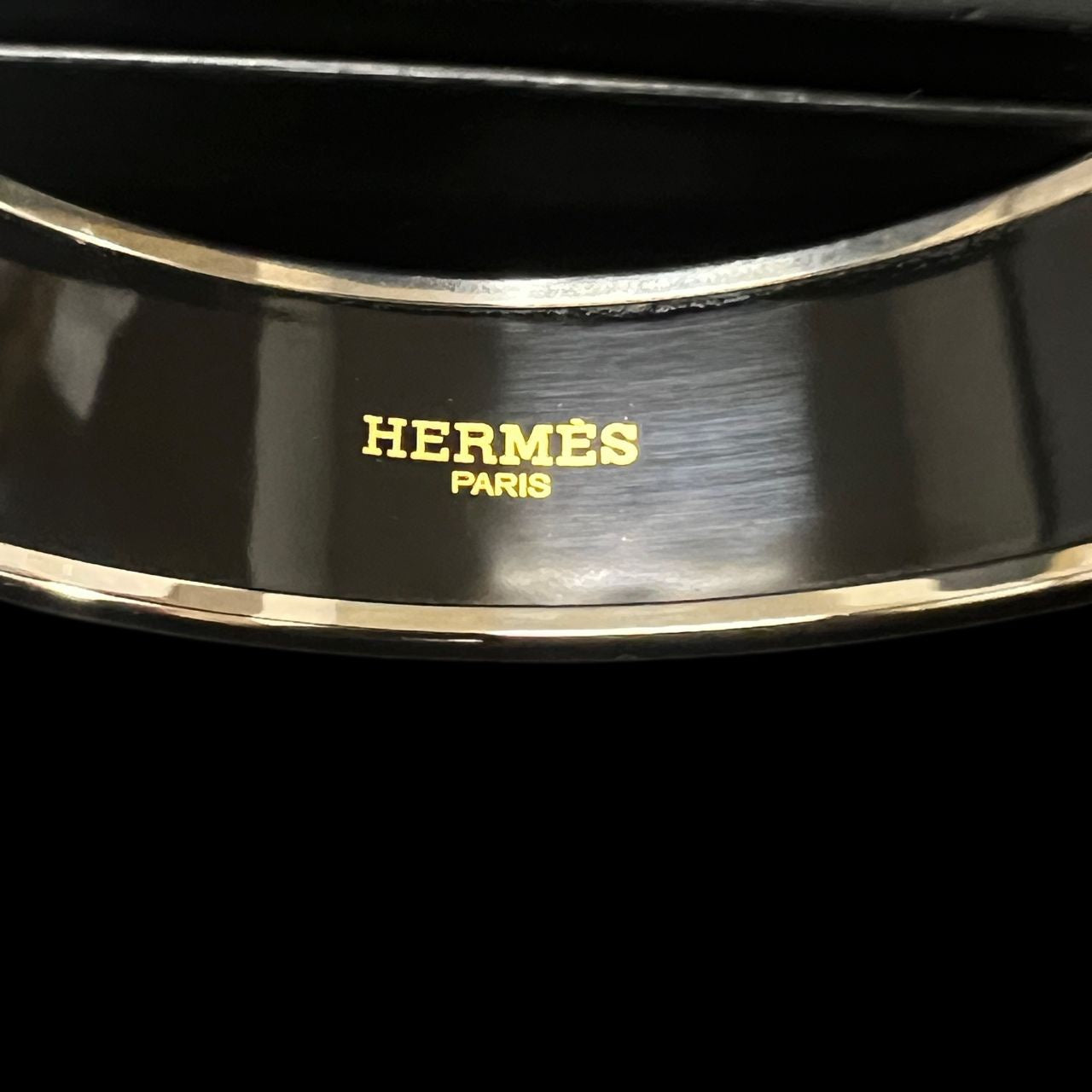 HERMES Bangle, Enamel, Pastel Blue, Silver Hardware, Bracelet