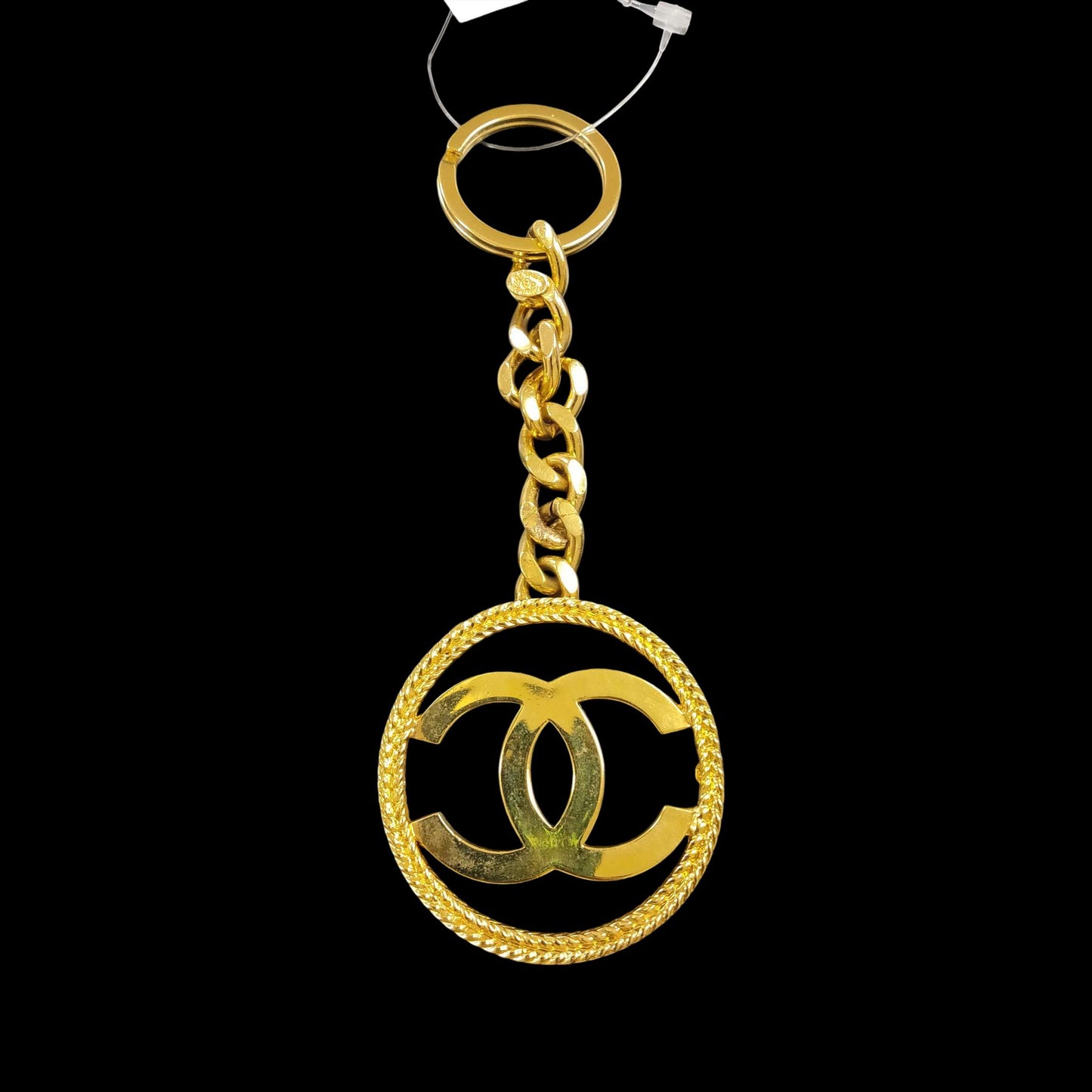 CHANEL Gold Plated Key Holder, Alloy, Key Chain, Bag Charm