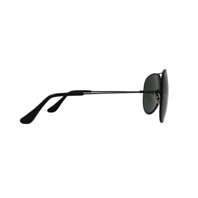 RAY-BAN Aviator Sunglasses Eyewear Black Metal Frame Green Lens Teardrop Classic Model