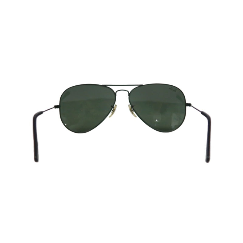 RAY-BAN Aviator Sunglasses Eyewear Black Metal Frame Green Lens Teardrop Classic Model