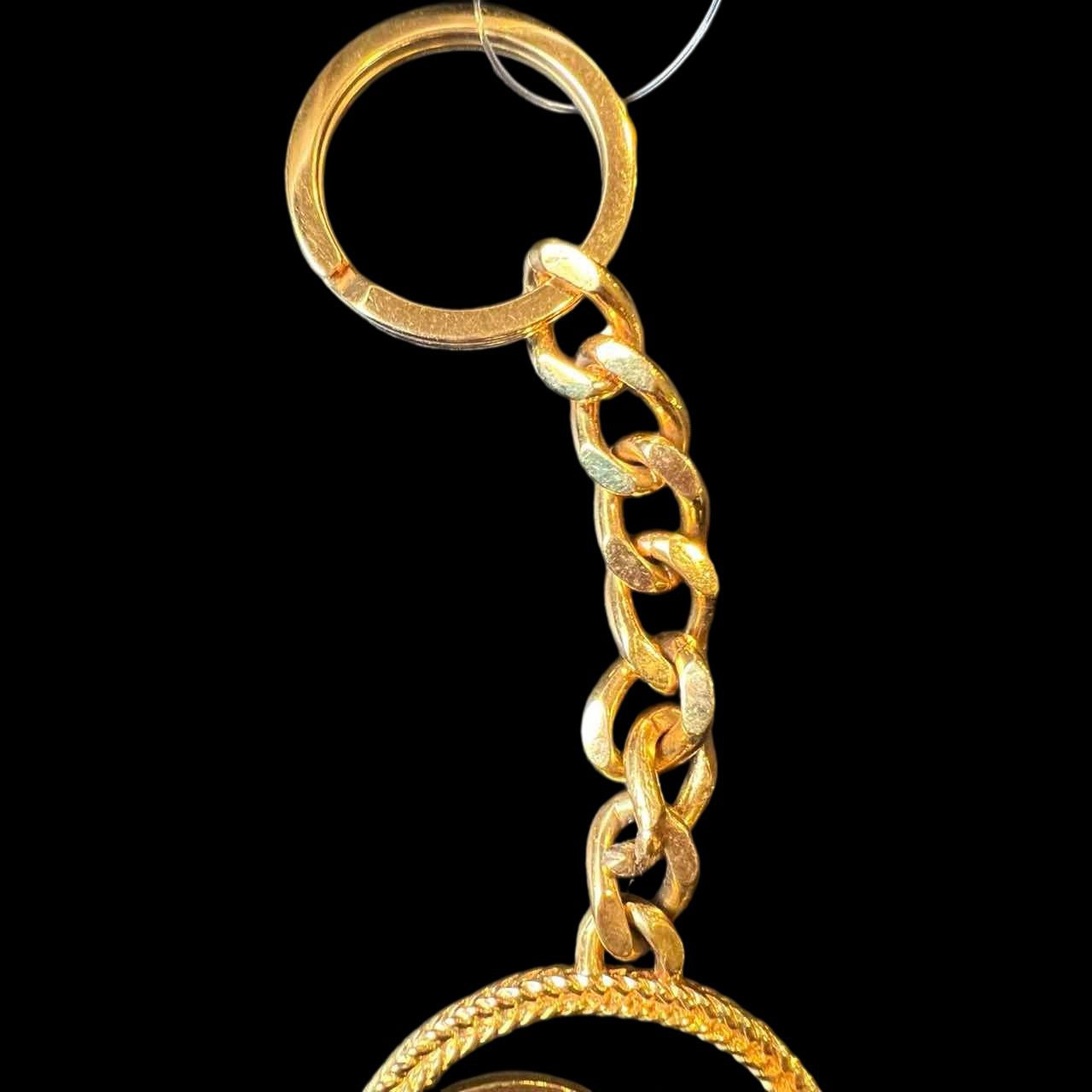 CHANEL Gold Plated Key Holder, Alloy, Key Chain, Bag Charm