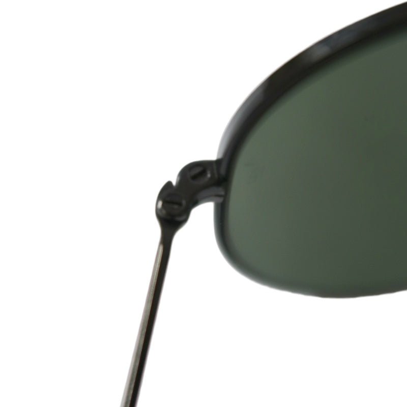 RAY-BAN Aviator Sunglasses Eyewear Black Metal Frame Green Lens Teardrop Classic Model