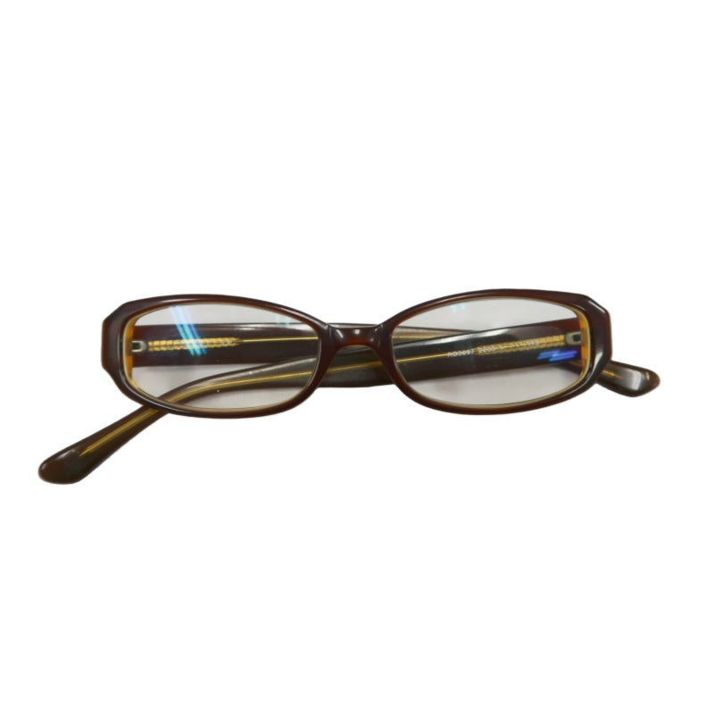RAY-BAN Eyeglasses/Sunglasses Eyewear Brown Frame Rectangle Clear Lens Classic Design