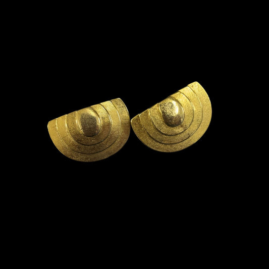 PISCES gold-plated alloy clip-on earrings