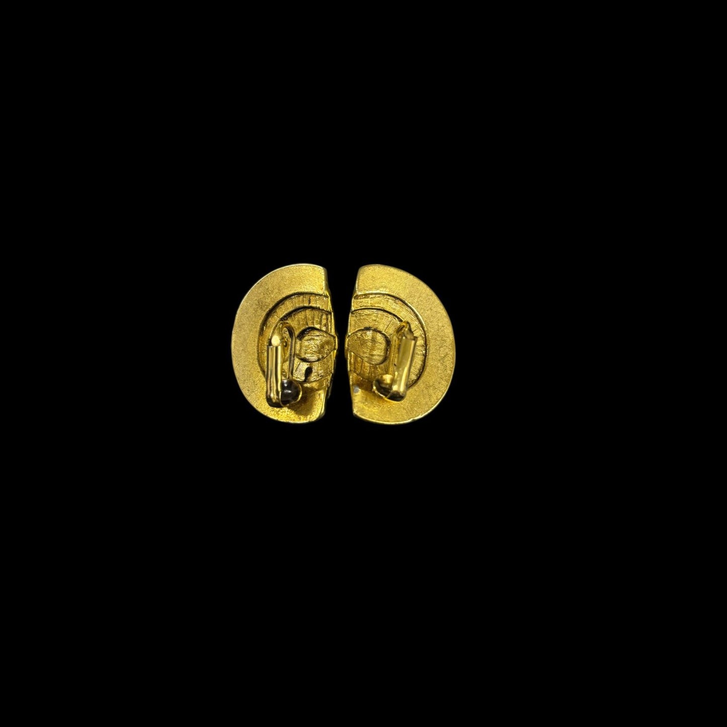 PISCES gold-plated alloy clip-on earrings