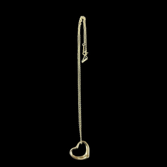 Tiffany & Co. 925 sterling silver Open Heart necklace, with box and dust bag