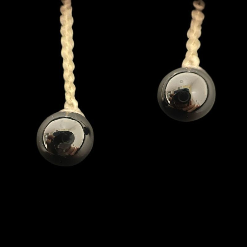 Tiffany & Co. 925 sterling silver onyx earrings, with dust bag