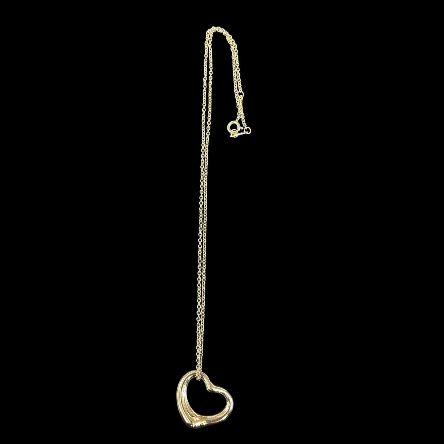 Tiffany & Co. 925 sterling silver Open Heart necklace