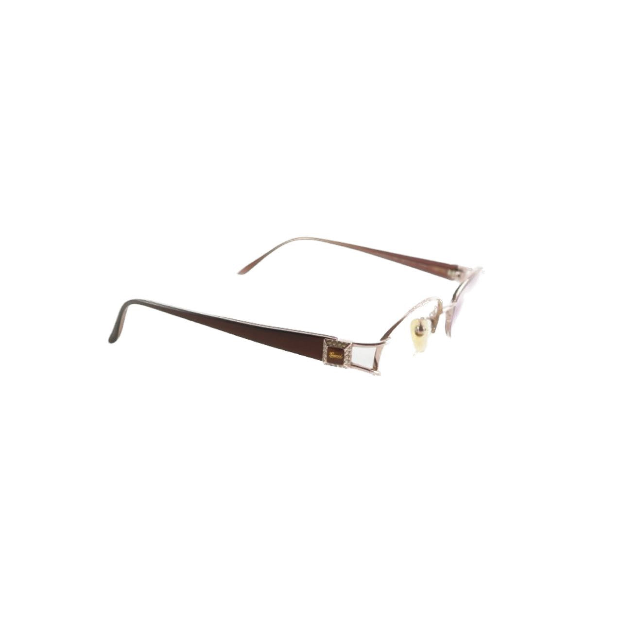 Gucci eyeglasses, brown, resin frame, with case