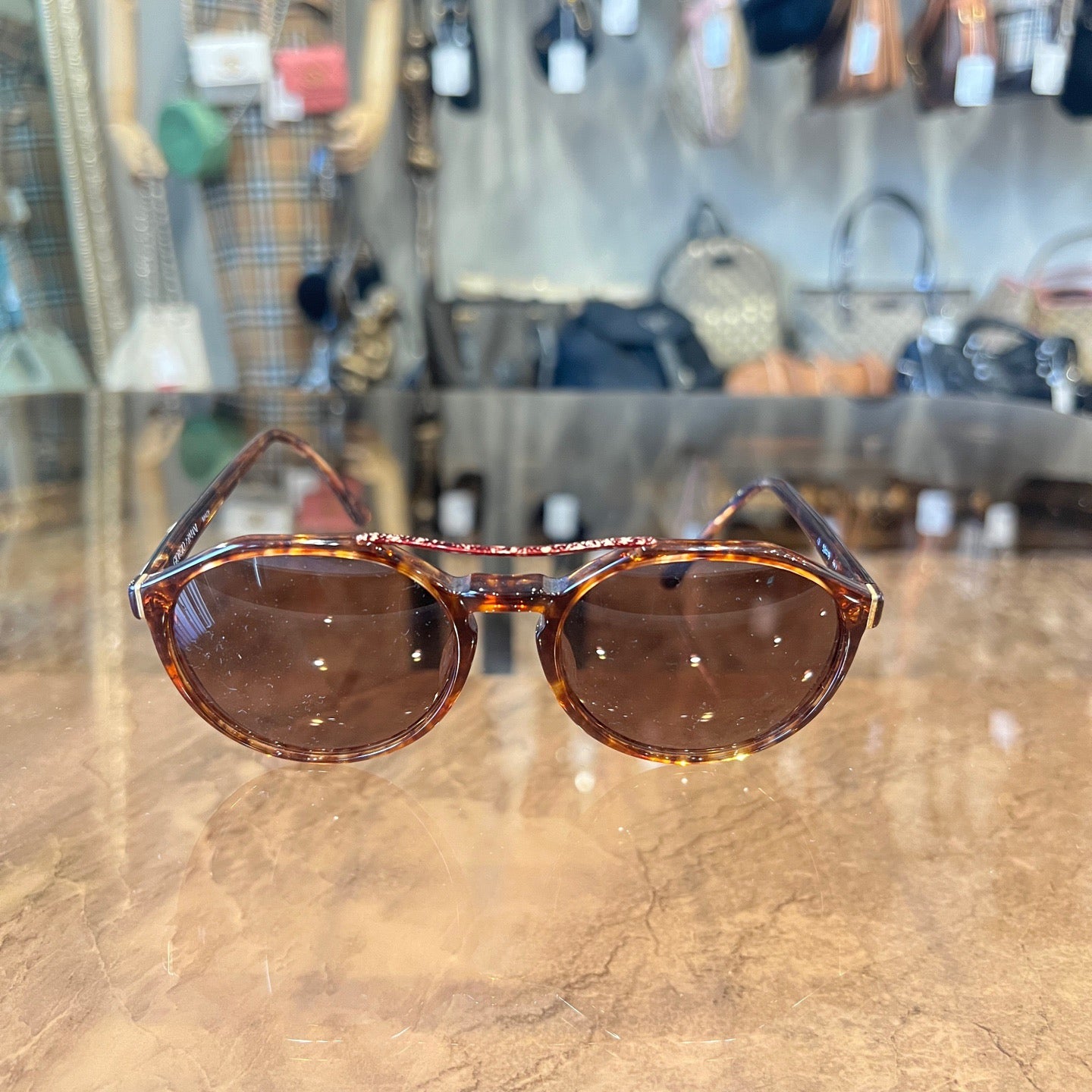 Armani sunglasses, brown, resin lens