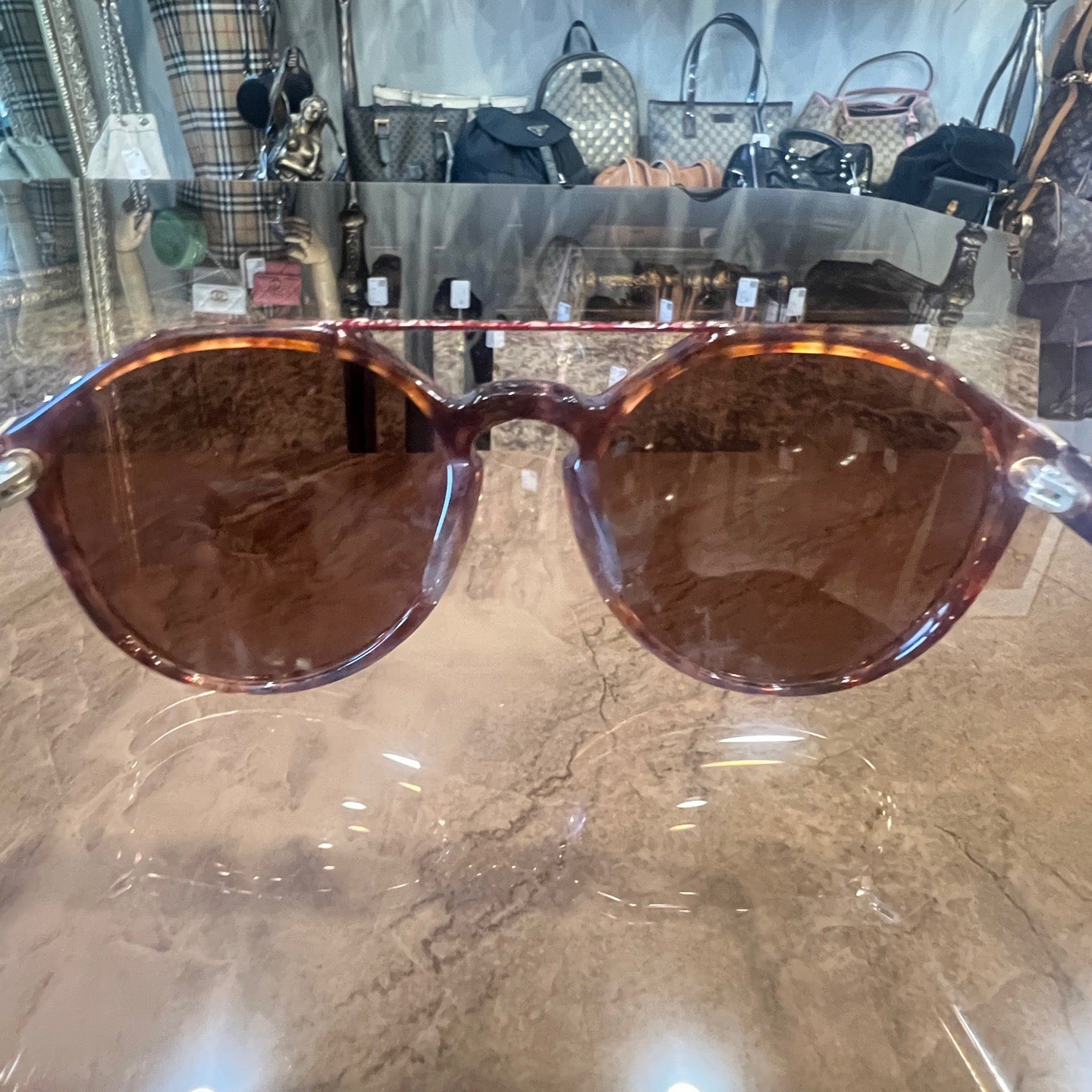 Armani sunglasses, brown, resin lens