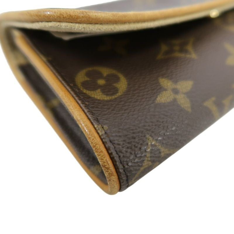 Louis Vuitton Monogram PVC Pochette Florentine Shoulder Bag (with Long Strap, Envelope Style)
