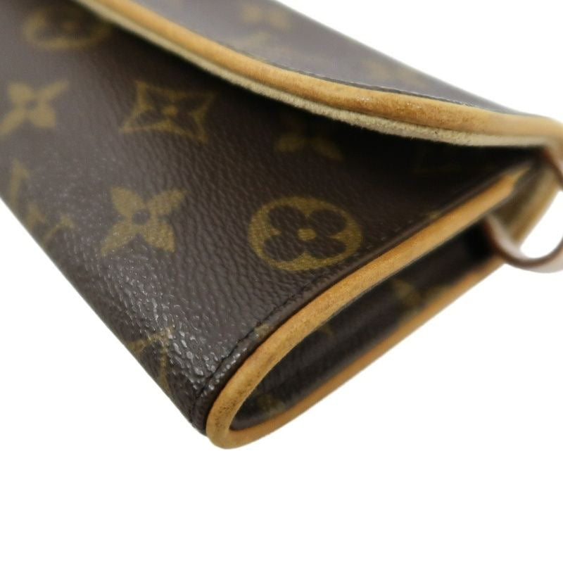 Louis Vuitton Monogram PVC Pochette Florentine Shoulder Bag (with Long Strap, Envelope Style)