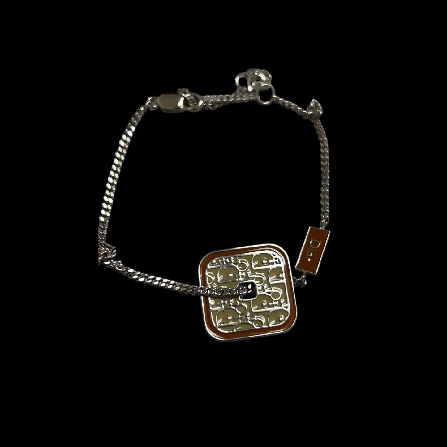 DIOR silver-plated bracelet, with box and dust bag