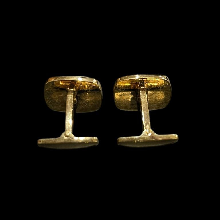 Yves Saint Laurent (YSL) cufflinks & pin set, 2 pieces, with box