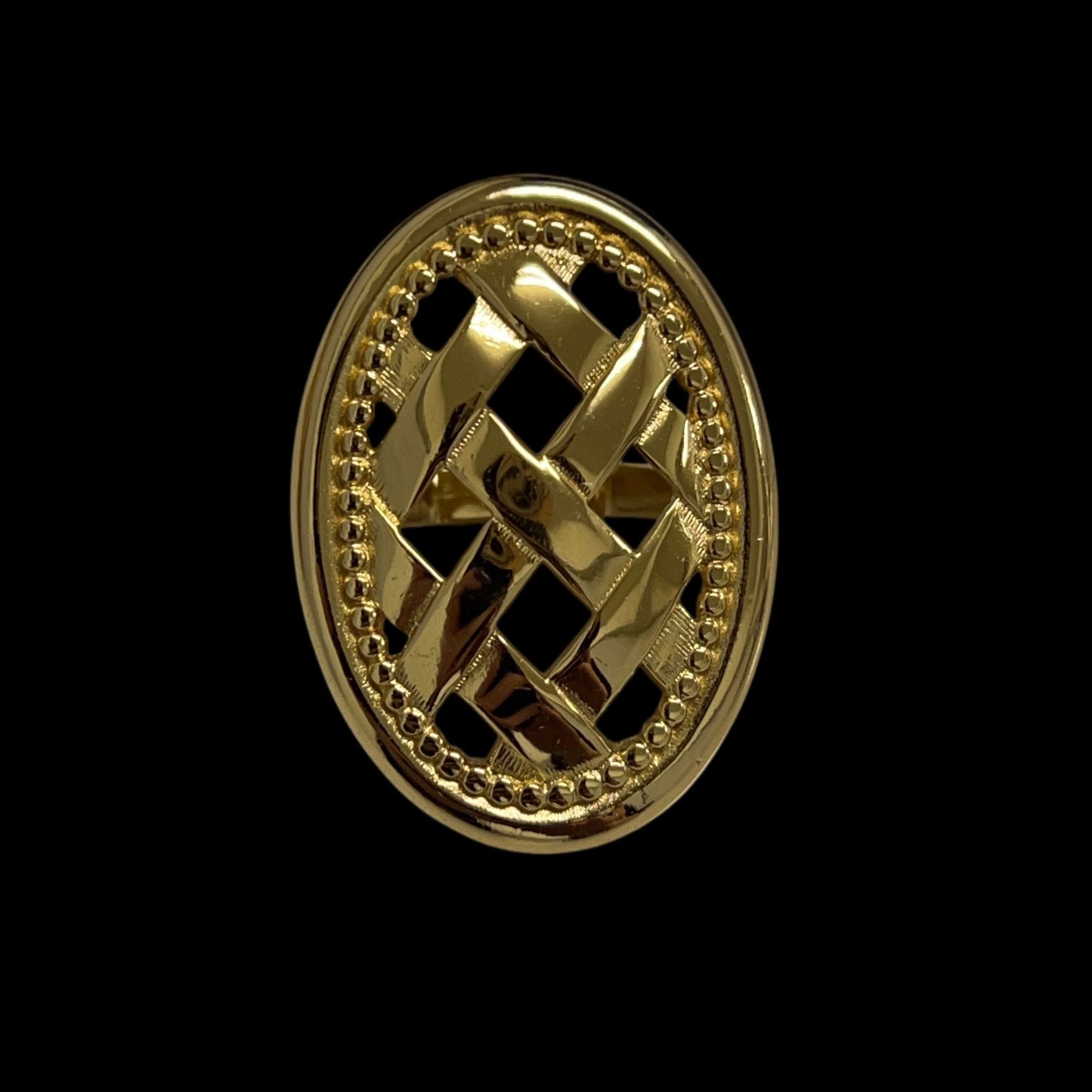 DIOR scarf ring, gold-plated