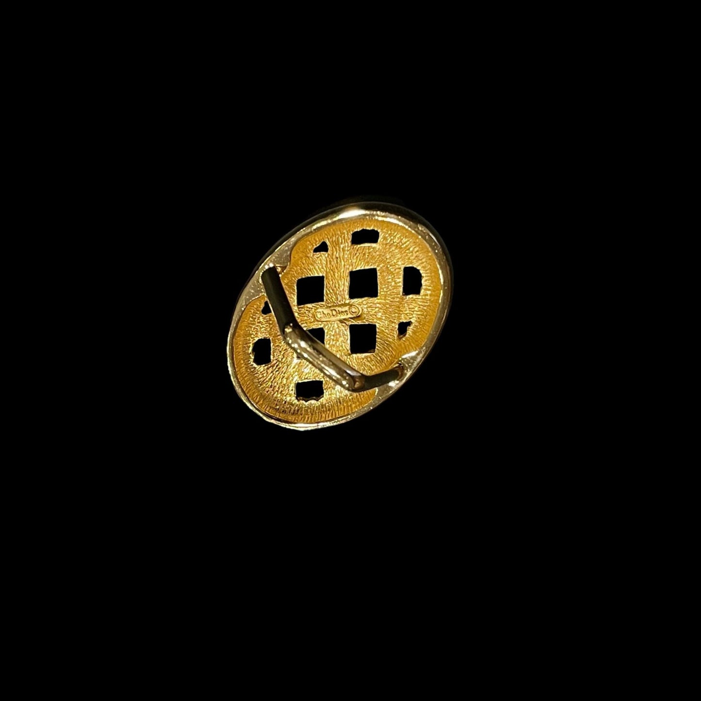 DIOR scarf ring, gold-plated