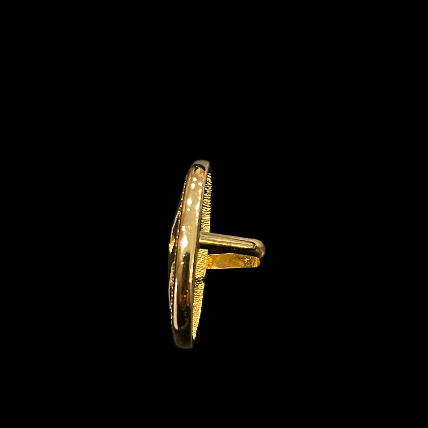 DIOR scarf ring, gold-plated