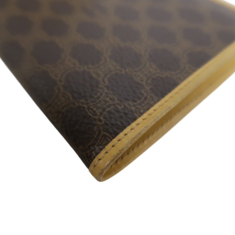 CELINE Macadam Brown Monogram PVC Short Wallet