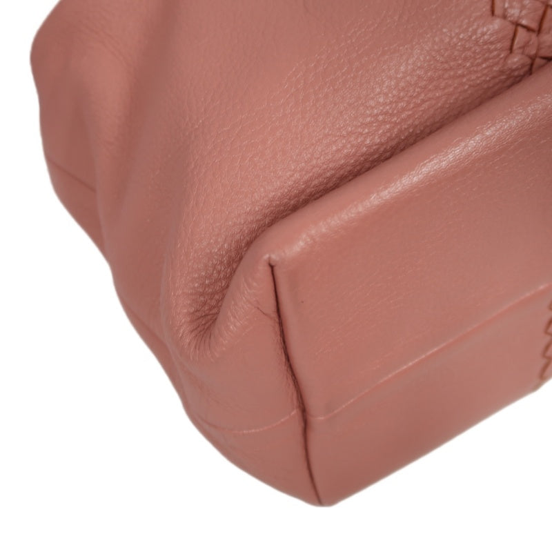 BOTTEGA VENETA Intrecciato Leather Handbag in Dusty Pink