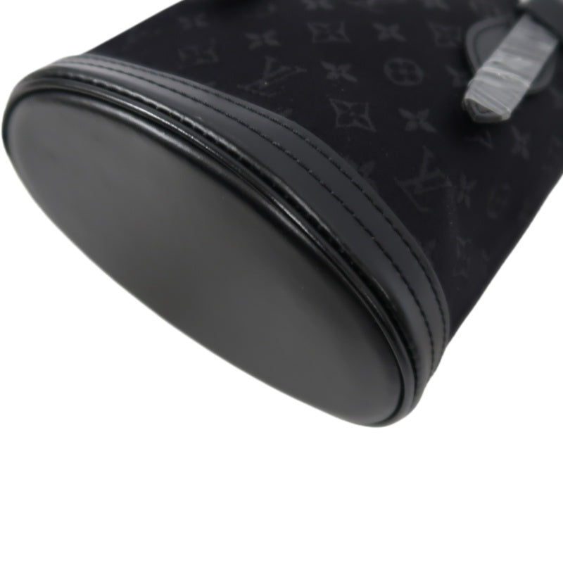 Louis Vuitton Black Pouch & Little Bucket,  Canvas Denim, with Dust Bag (Monogram Pattern)