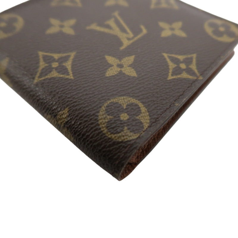 LOUIS VUITTON Monogram Bifold Wallet PVC Brown