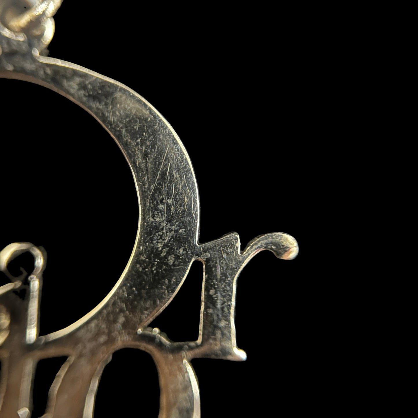 DIOR Silver-Finish Metal Earrings