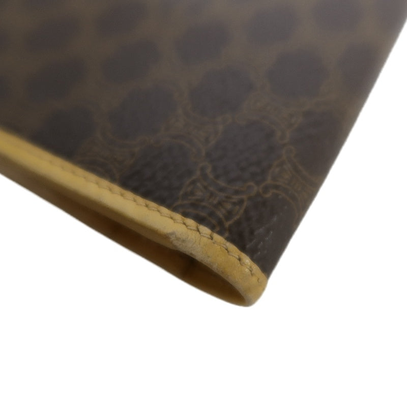 CELINE Macadam Brown Monogram PVC Short Wallet
