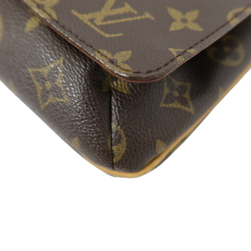 LOUIS VUITTON Monogram Musette Tango Short Brown Crossbody Bag