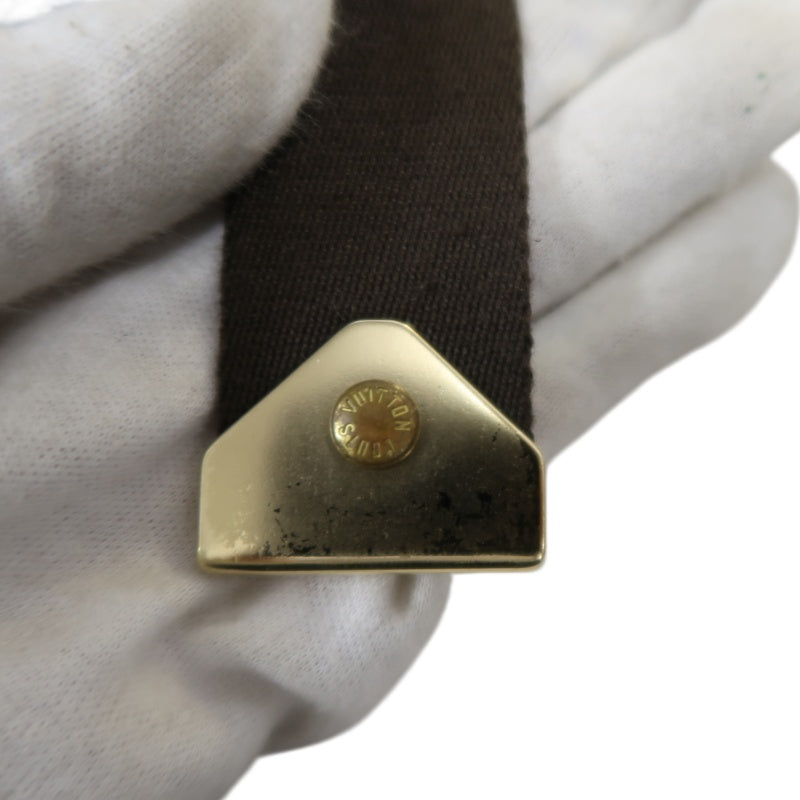 LOUIS VUITTON Antigua Buzas PM Shoulder Bag, White/Brown Canvas with Gold Hardware