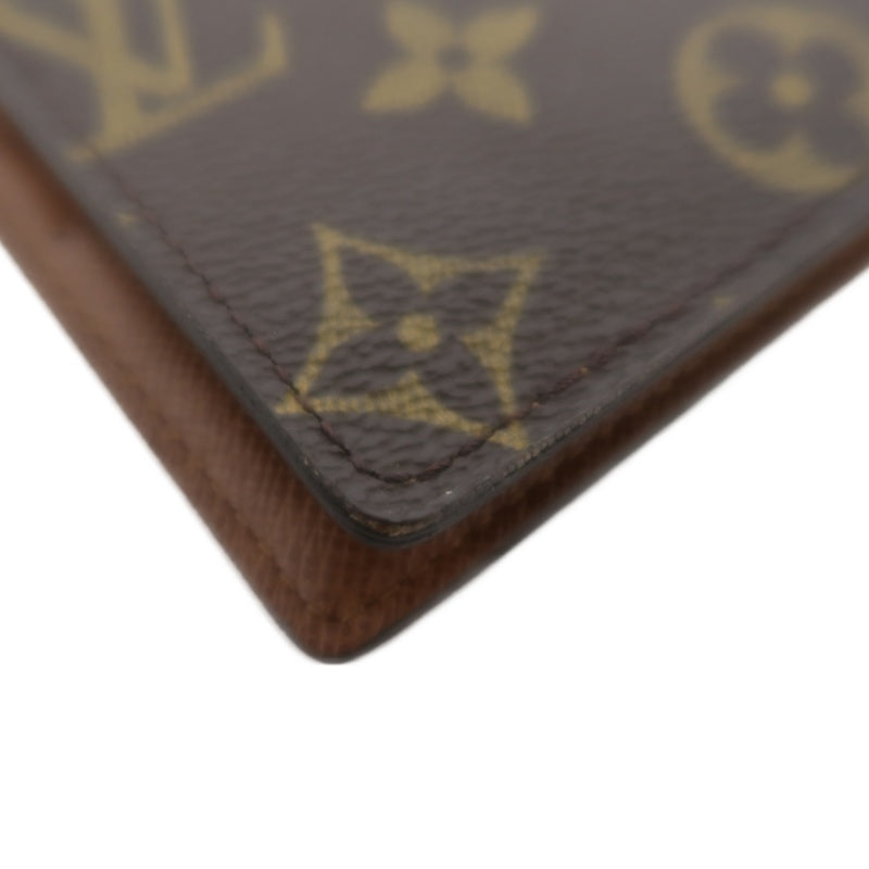 LOUIS VUITTON Monogram Bifold Wallet PVC Brown