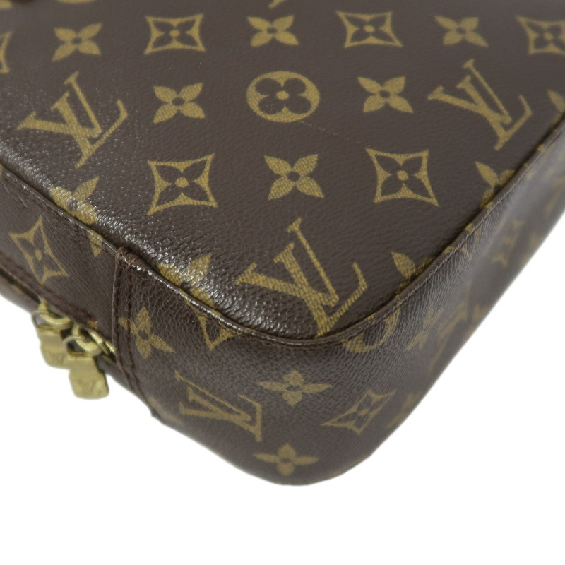 LOUIS VUITTON Monogram Spontini Handbag, Brown, Crossbody Bag (PVC Material)