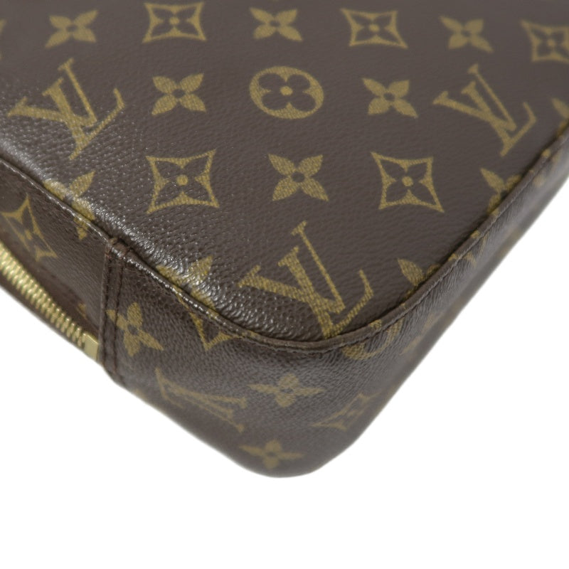 LOUIS VUITTON Monogram Spontini Handbag, Brown, Crossbody Bag (PVC Material)