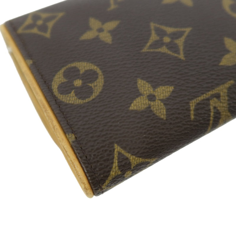 LOUIS VUITTON Monogram Pochette Twin Shoulder Bag, PVC, Envelope Style, Crossbody/Shoulder Bag & Waist Bag