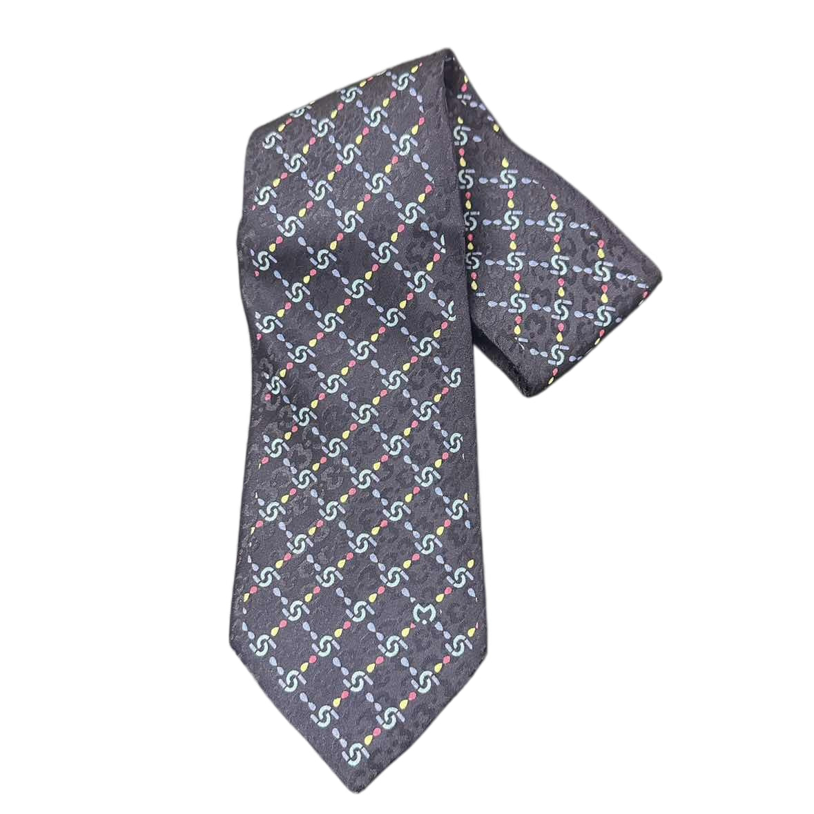MILA SCHON  tie, navy, with tag