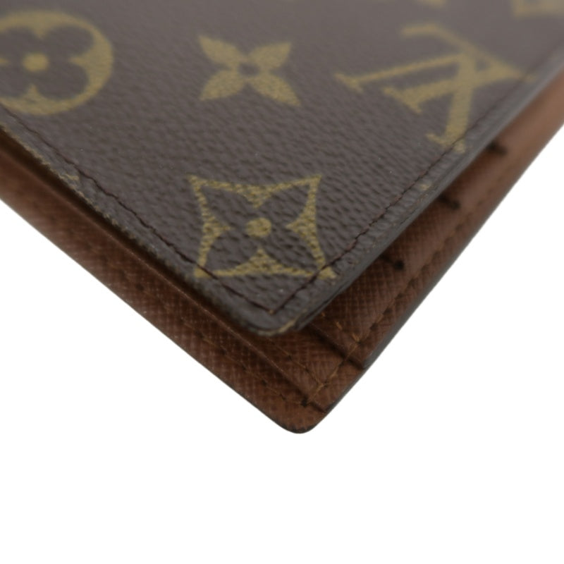 LOUIS VUITTON Monogram Bifold Wallet PVC Brown