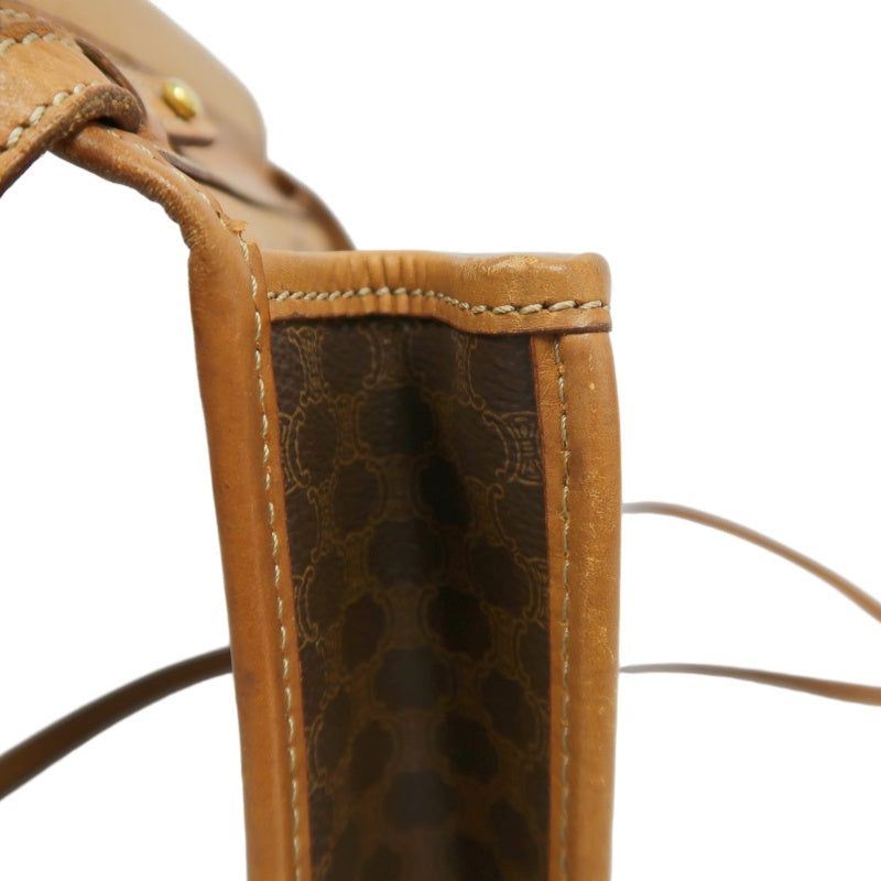 CELINE Macadam Shoulder Bag, Brown, CELINE Monogram PVC Messenger Crossbody Bag