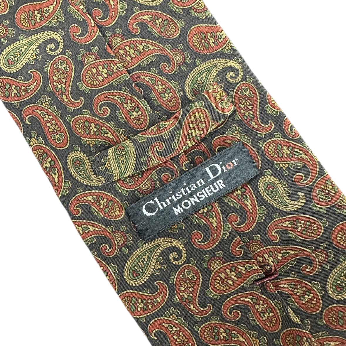 DIOR tie, brown, with tag