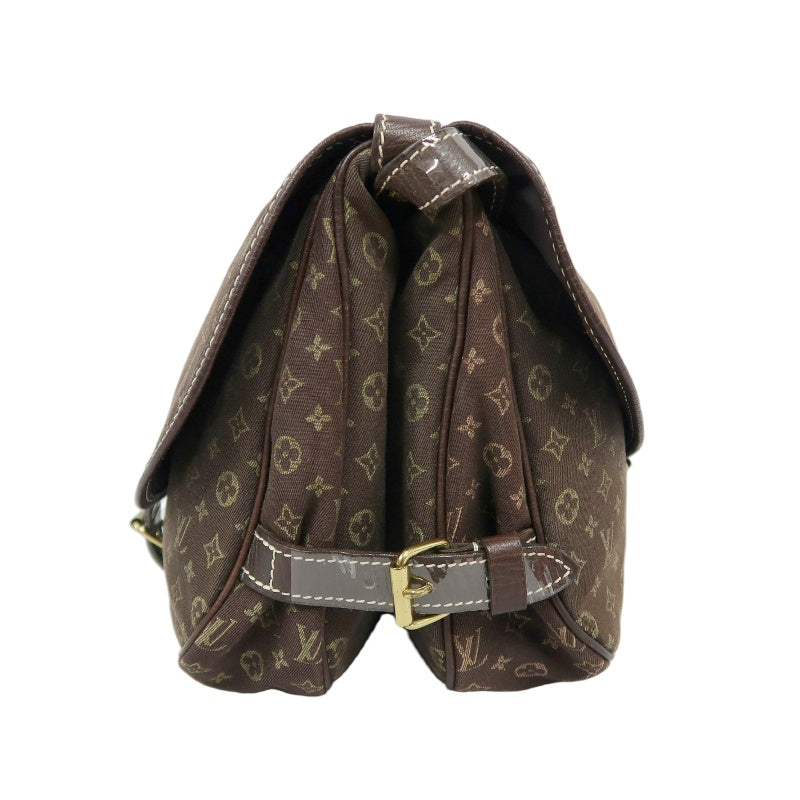LOUIS VUITTON (LV) Monogram Denim Soufflot Brown Crossbody Bag with Dust Bag