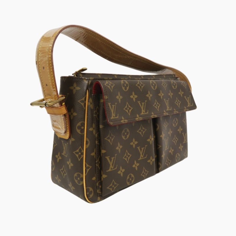 LOUIS VUITTON Viva Cite GM, Brown Monogram, Top Handle/Shoulder Bag