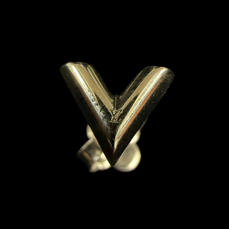 LOUIS VUITTON Earrings Essential V Accessory Silver Metal V Motif 　Box ・Dust Bag