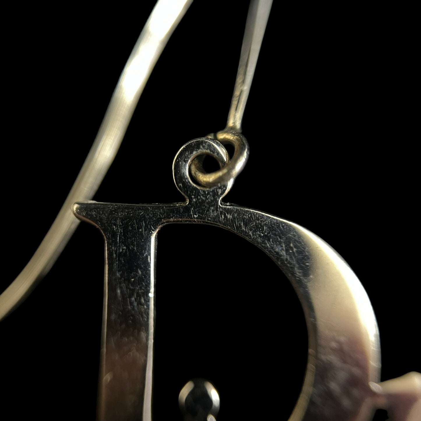 DIOR Silver-Finish Metal Earrings