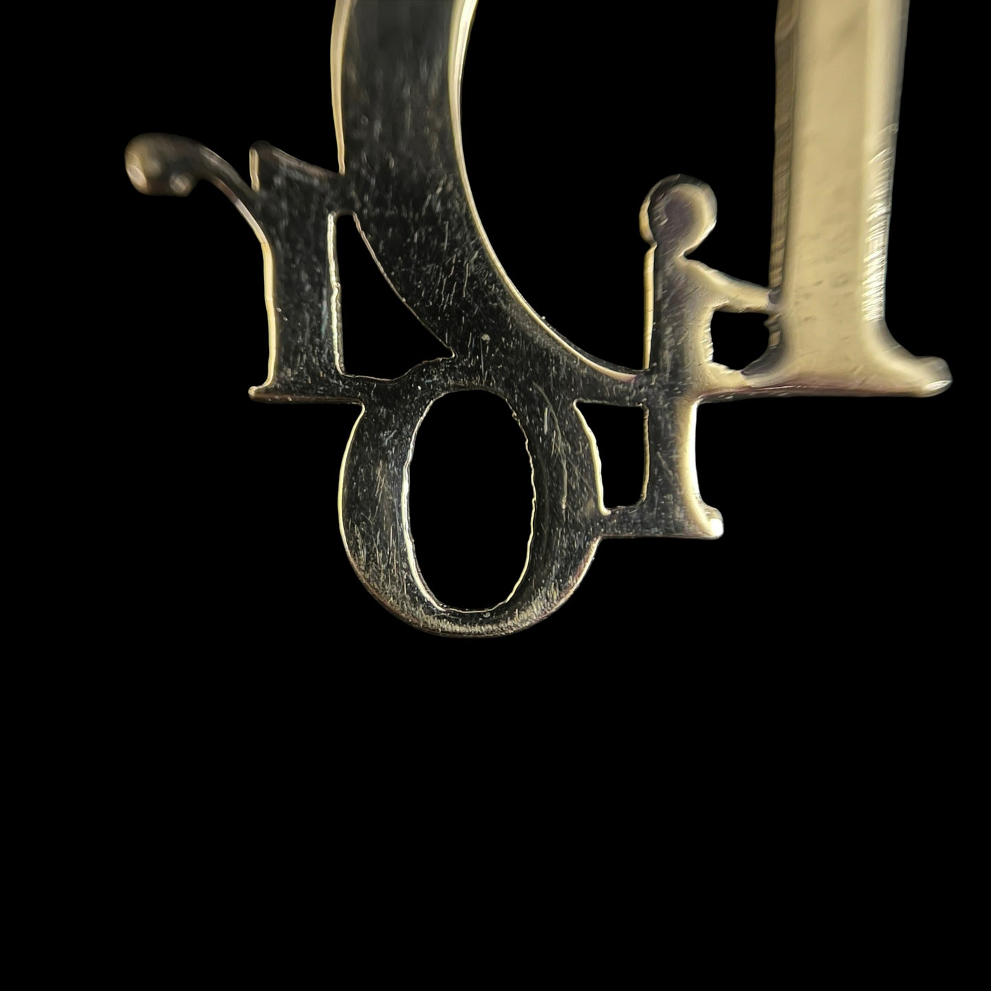 DIOR Silver-Finish Metal Earrings